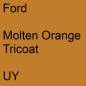 Preview: Ford, Molten Orange Tricoat, UY.